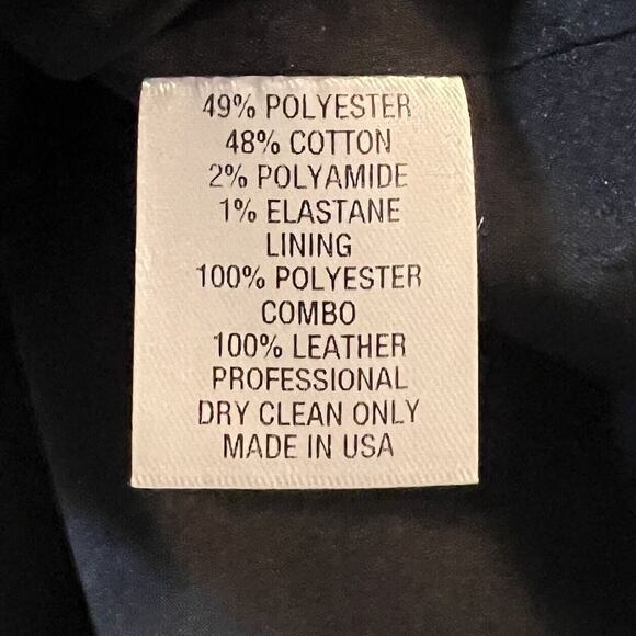 NEW Pearl Womens Blazer 8 Check $545 Leather Detail Equestrian - Picture 6 of 8